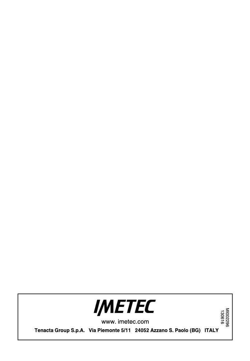 Page n°1 - Manuel utilisateur Imetec SJ 700