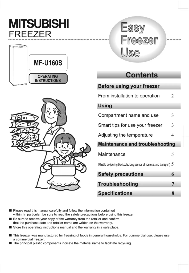 Image de la première page du manuel de l'appareil MF-U160S