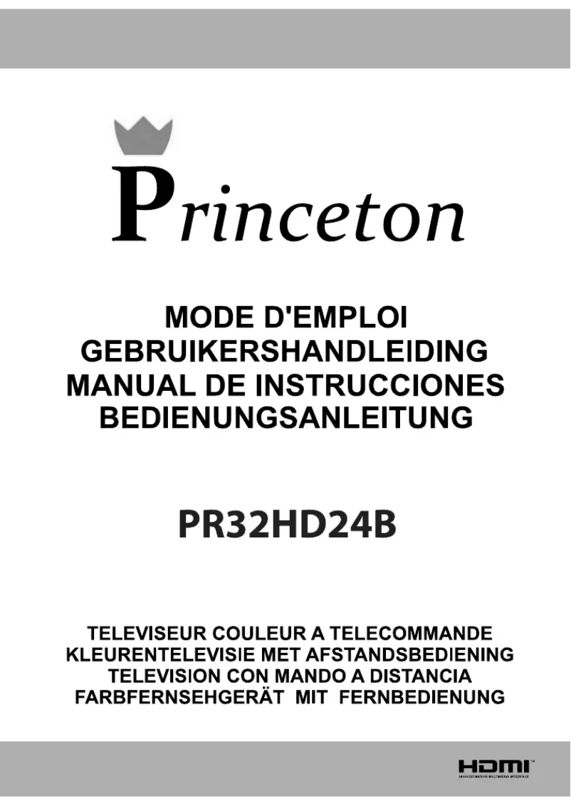 Image de la première page du manuel de l'appareil PR32HD24B