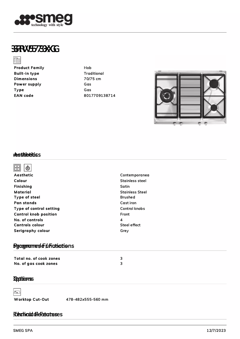 Image de la première page du manuel de l'appareil SRV573XG