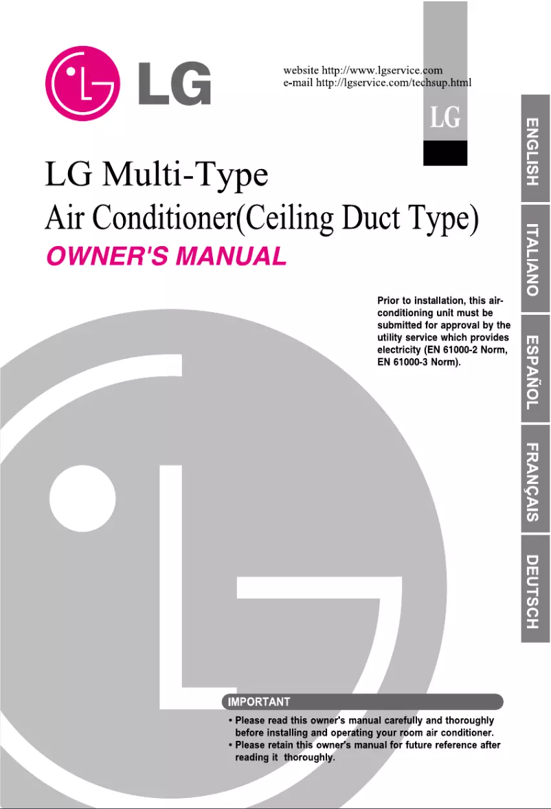 Page 1 of the manual User Manual LG AMNH12GB1A1