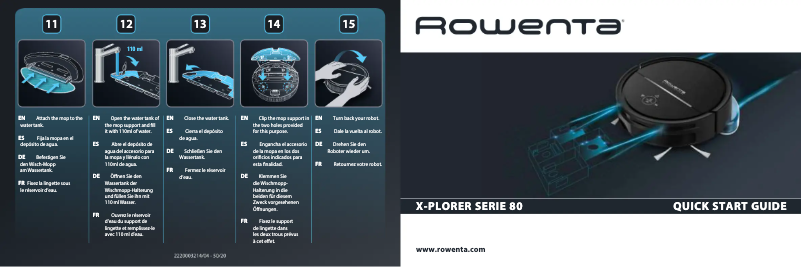Page n°1 - Guide de démarrage rapide Rowenta Explorer Serie 80