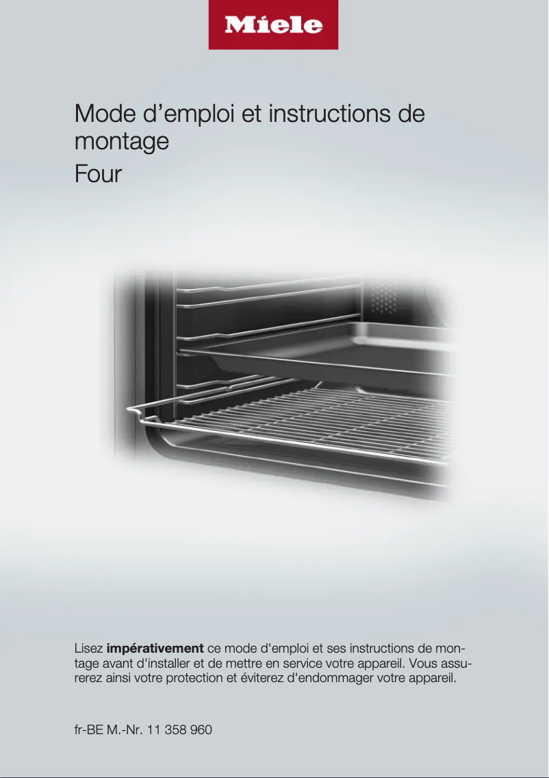 Page 1 de la notice Manuel utilisateur Miele H7165BP OBSW