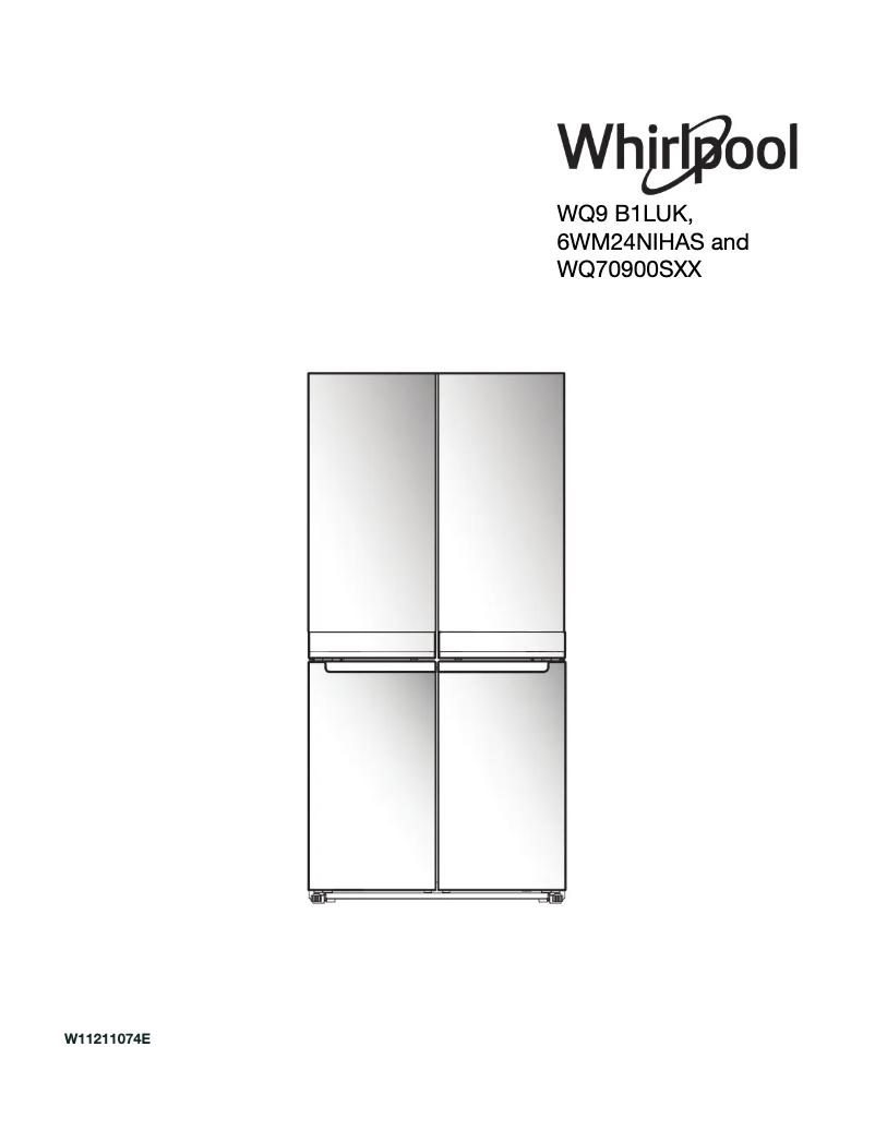 Page n°1 - Manuel utilisateur Whirlpool WQ70900SBX