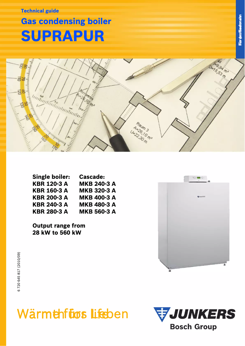 Page n°1 - Manuel utilisateur Junkers KBR 160-3 A