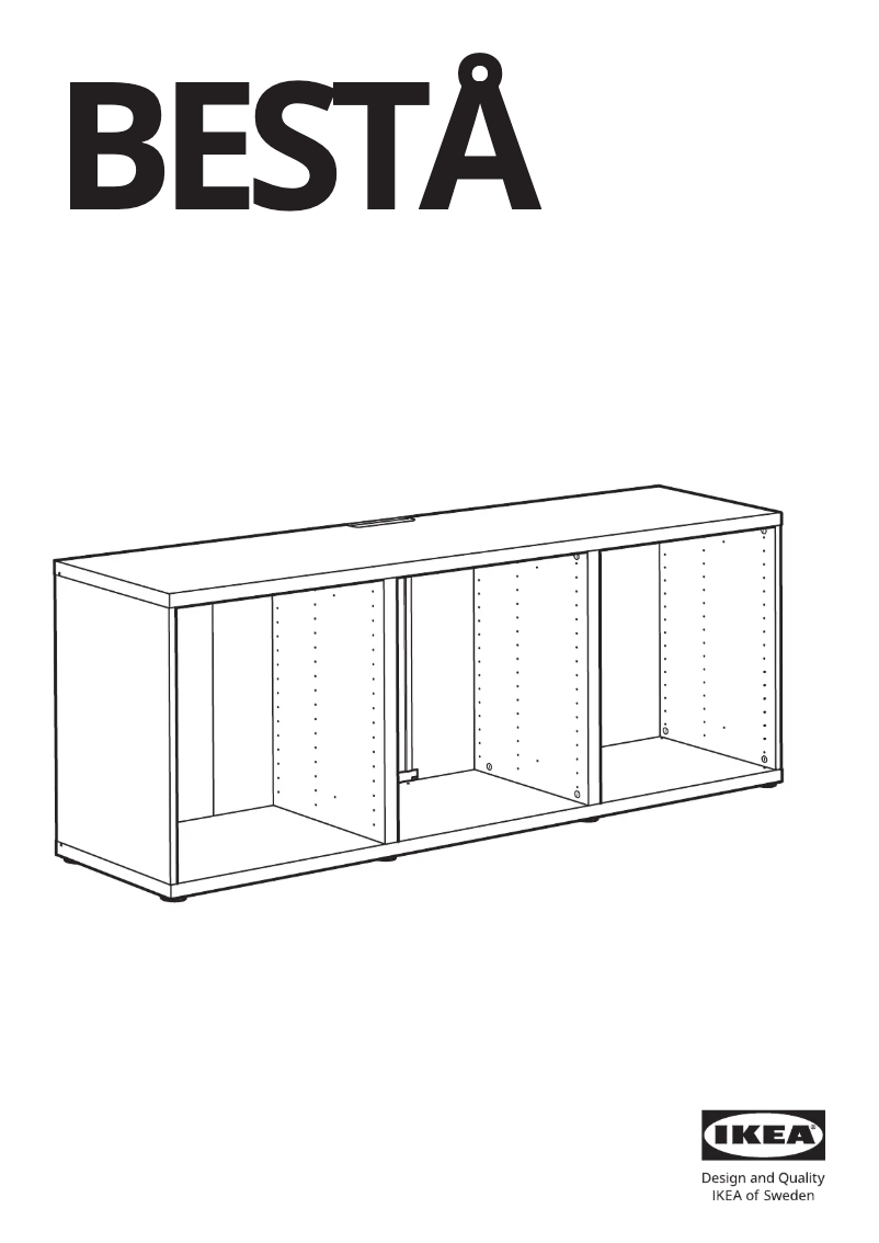 Page 1 de la notice Manuel utilisateur Ikea BESTÅ 405.478.85