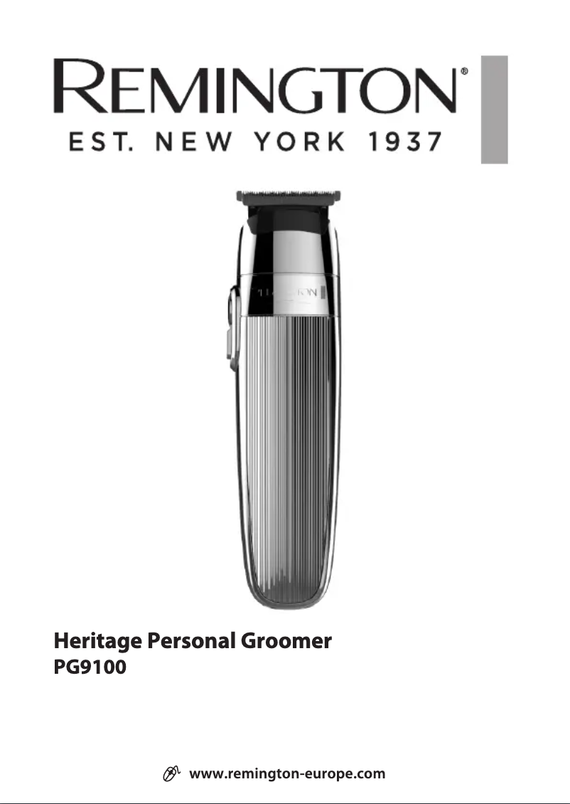 Page 1 de la notice Manuel utilisateur Remington Heritage PG9100