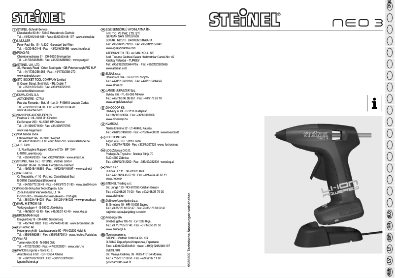 Page 1 de la notice Manuel utilisateur Steinel Neo3