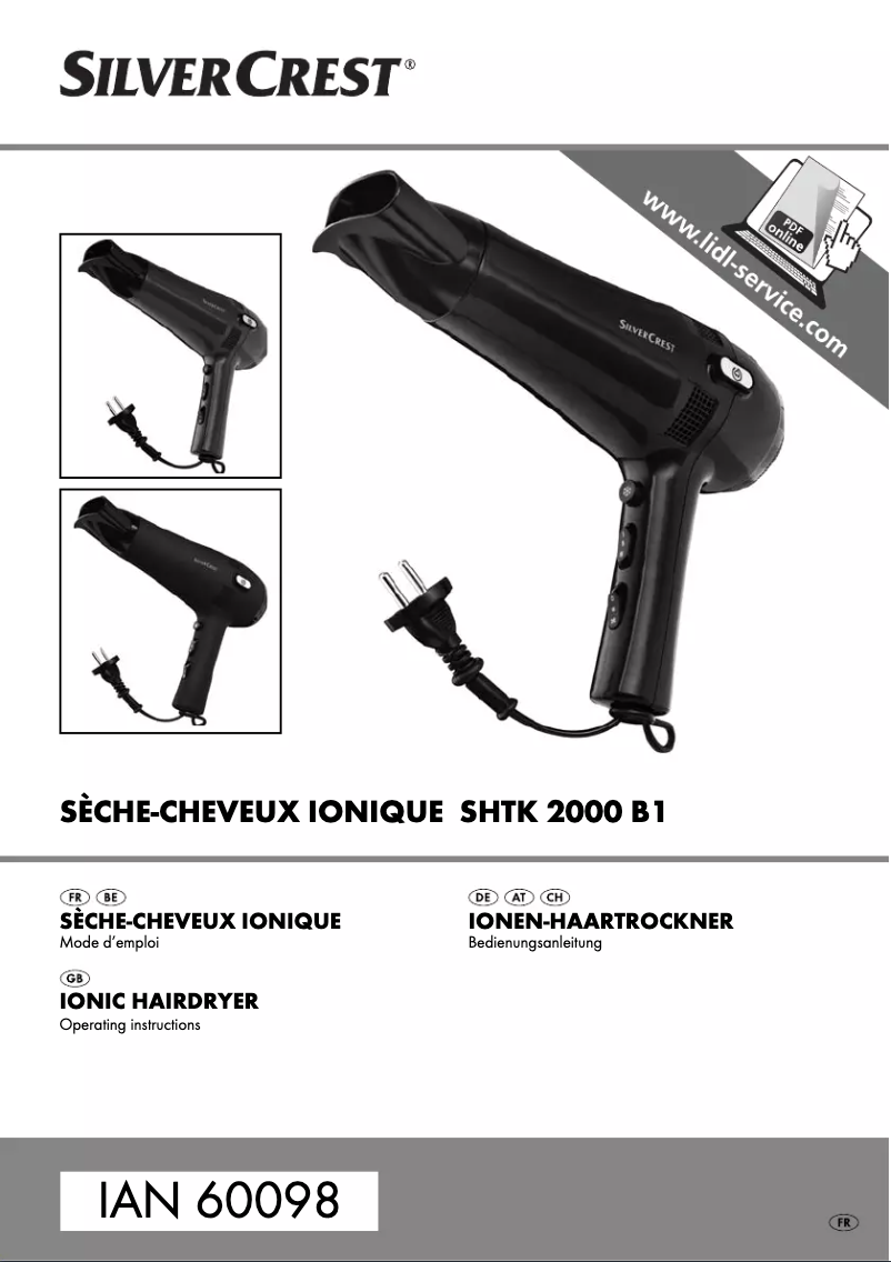 Image de la première page du manuel de l'appareil SHTK 2000 B1