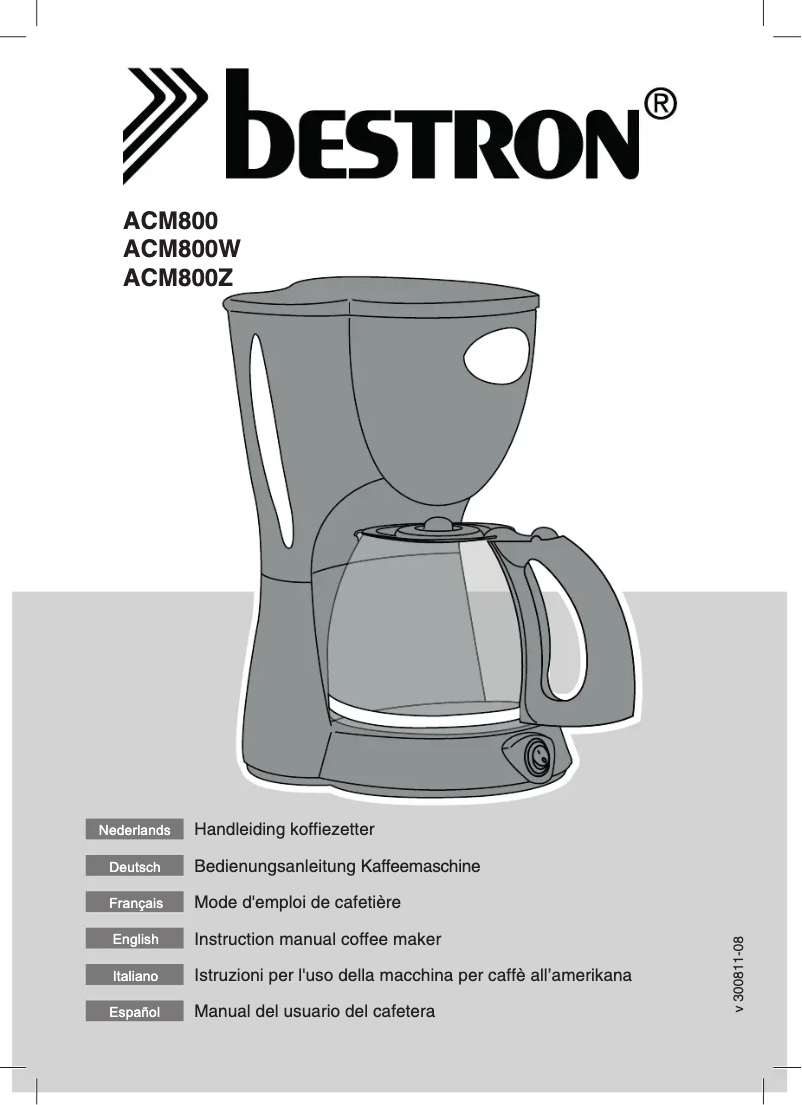Imagen de la primera página del manual del dispositivo ACM800Z