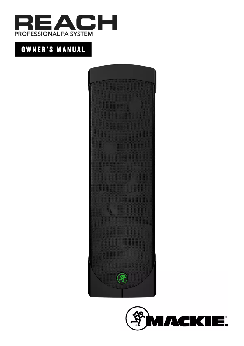 Page n°1 - Manuel utilisateur Mackie Reach