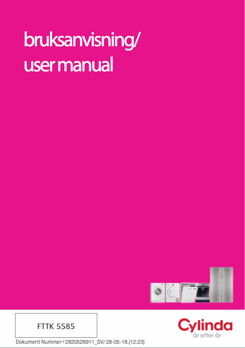 Image de la première page du manuel de l'appareil FTTK5585