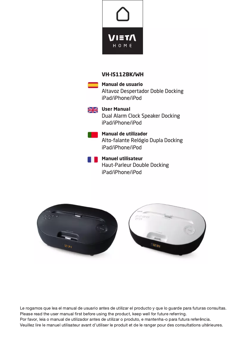 Page n°1 - Manuel utilisateur Vieta Audio VH-IS112WH