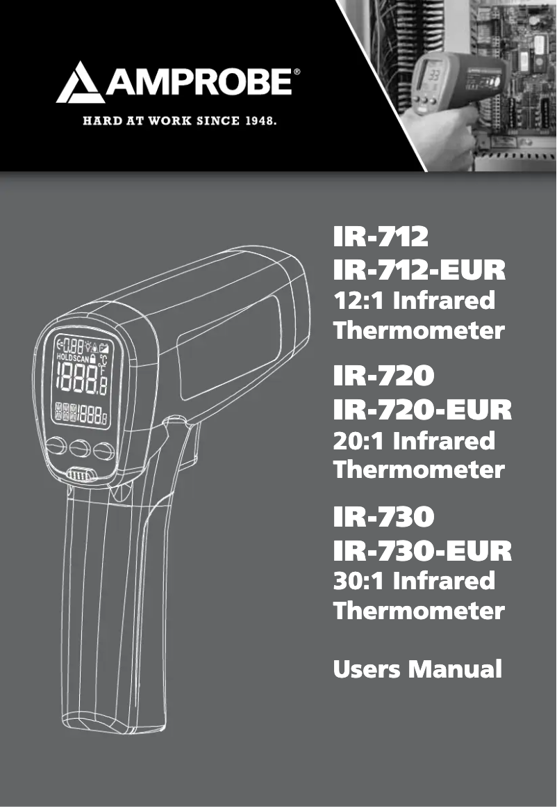 Page n°1 - Manuel utilisateur Beha-Amprobe IR-720-EUR