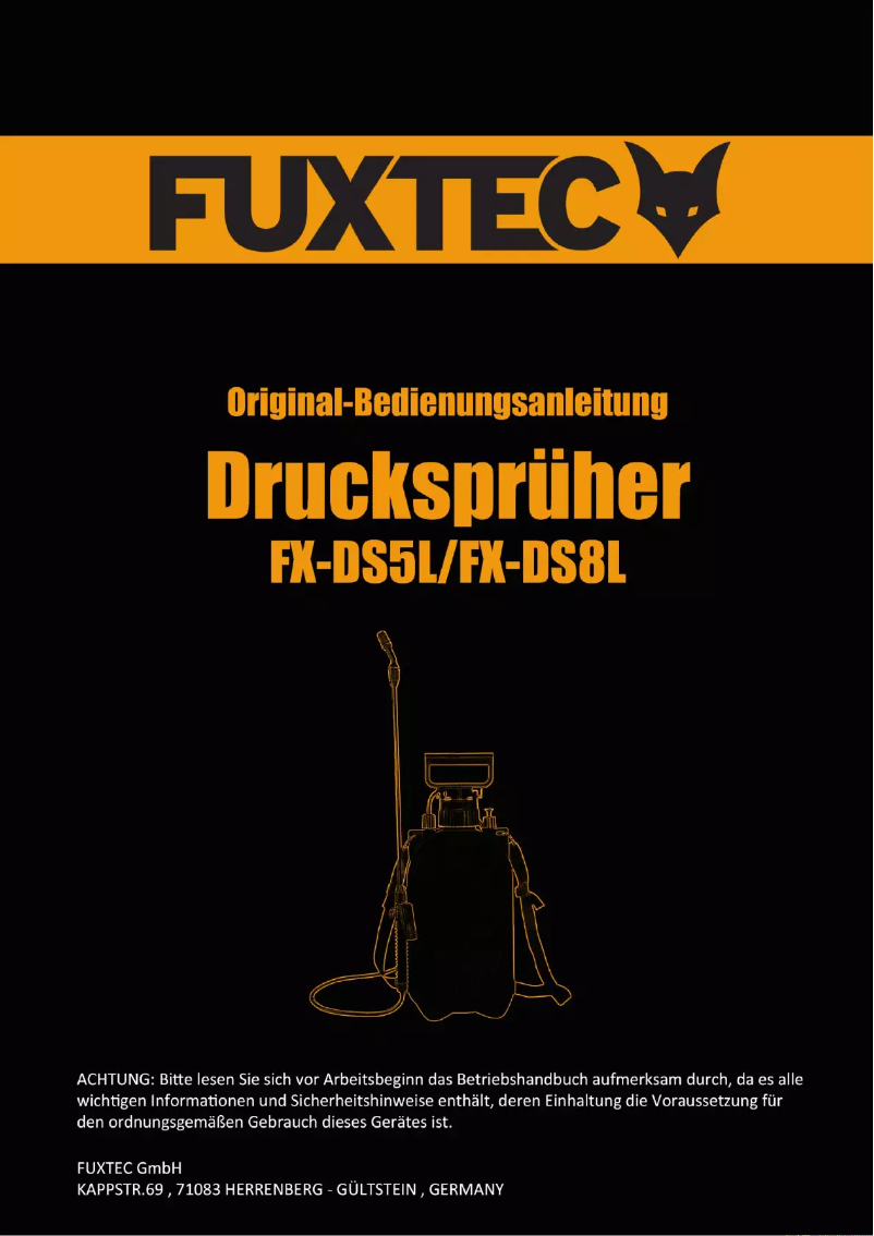 Image de la première page du manuel de l'appareil FX-DS5L