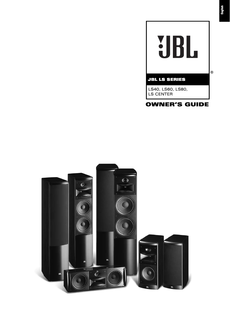Page 1 de la notice Manuel utilisateur JBL LS40BG