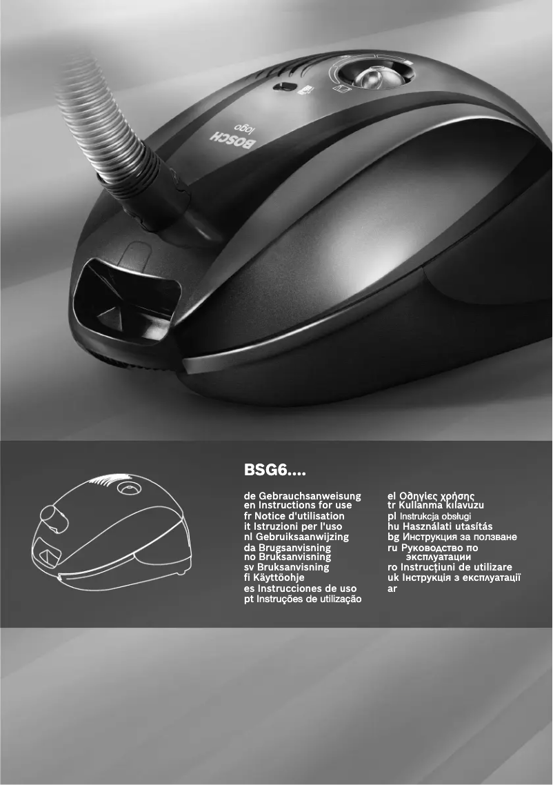 Página 1 del manual Manual de usuario Bosch BSG 6208