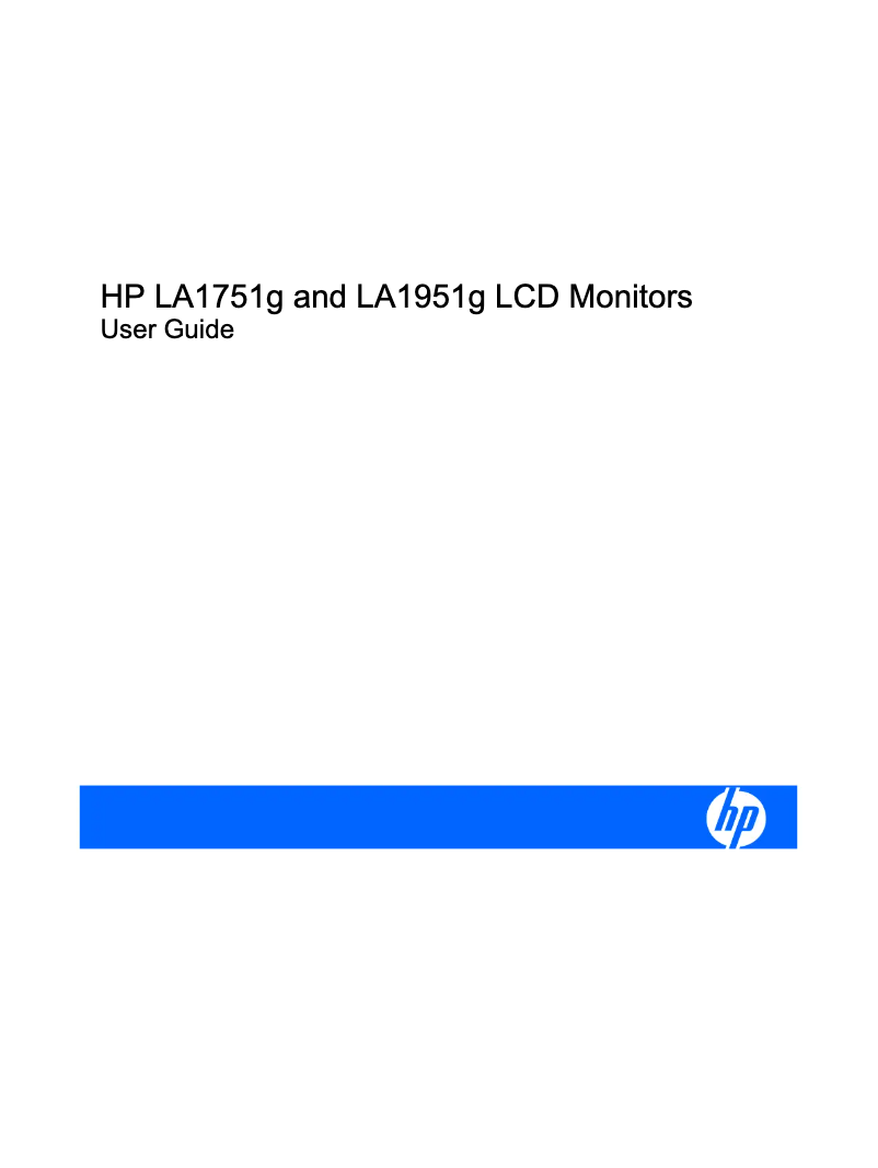 Image de la première page du manuel de l'appareil LA1951g