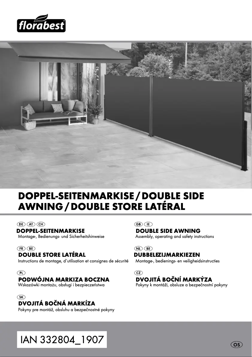 First page image of the manual for IAN 332804