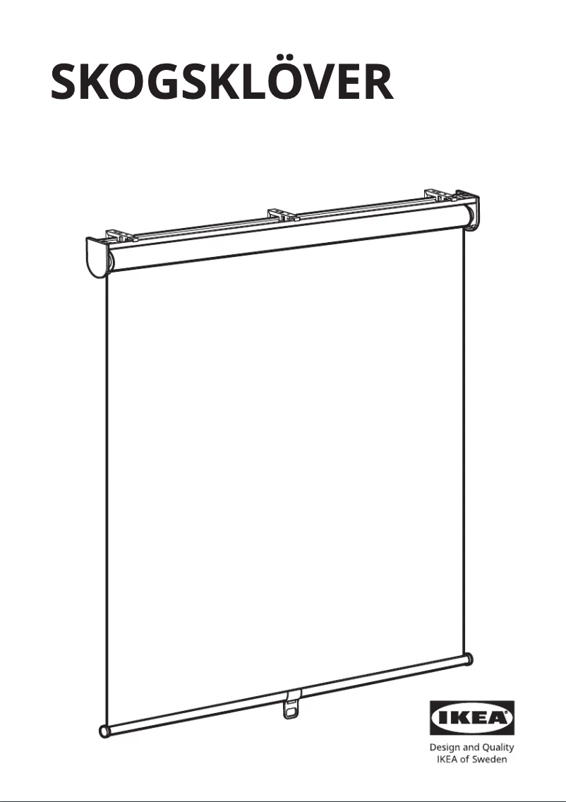 Page 1 de la notice Manuel utilisateur Ikea SKOGSKLÖVER 804.510.17