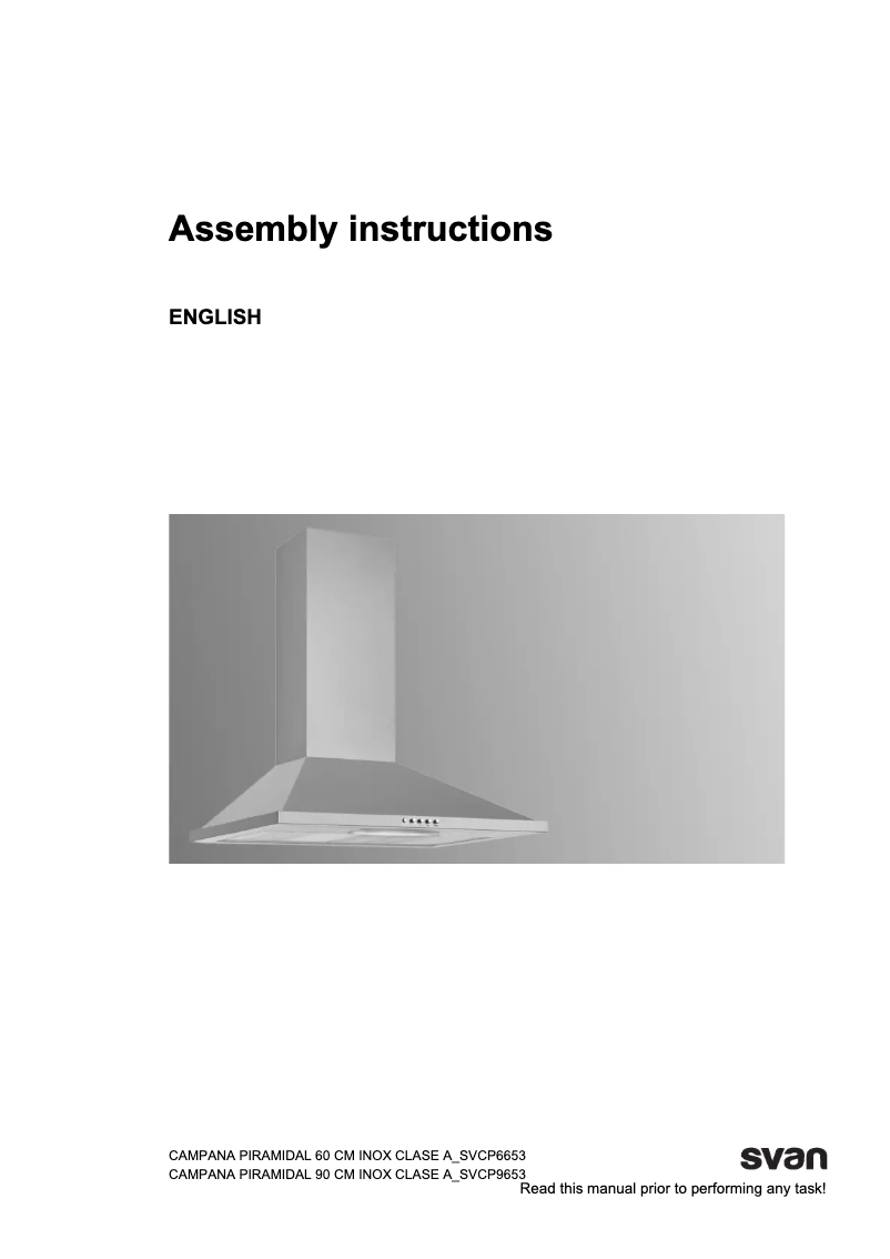 Page 1 de la notice Manuel utilisateur SVAN SVCP6653