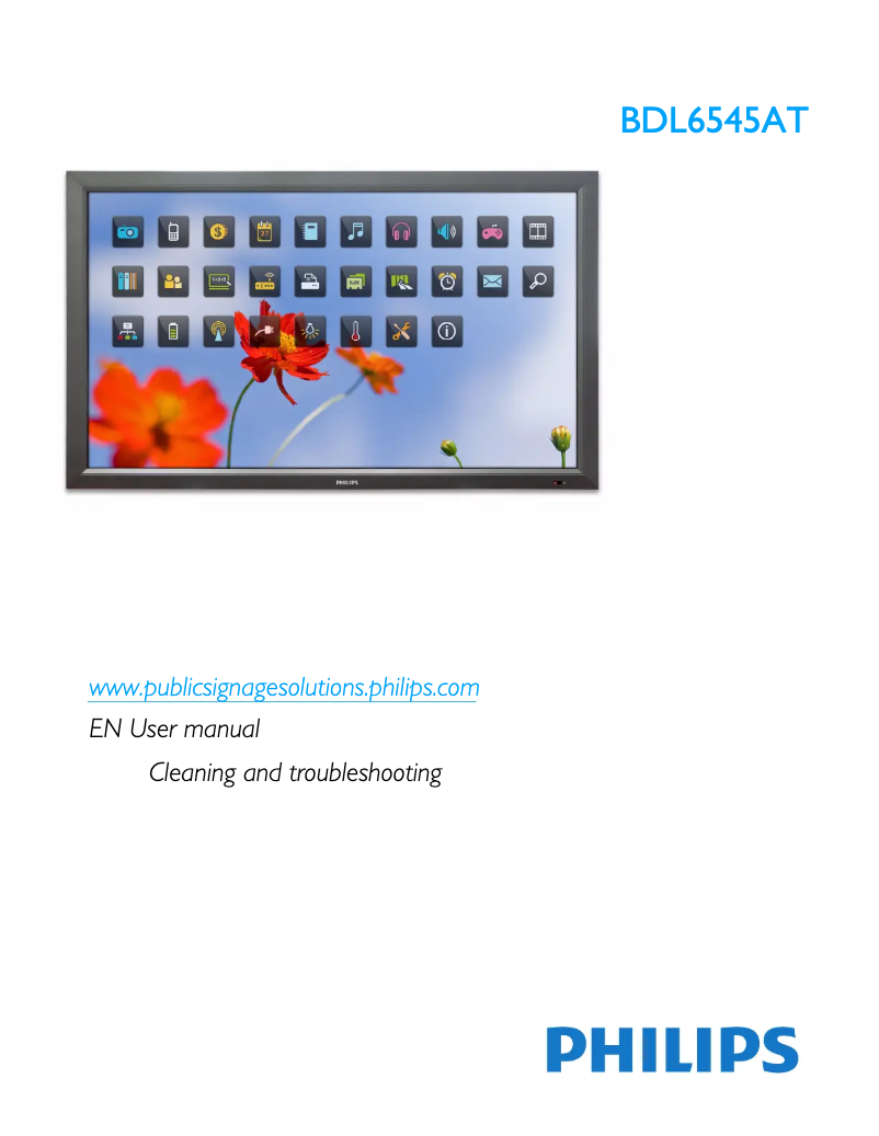 Page 1 de la notice Mode d'emploi Philips BDL6545AT