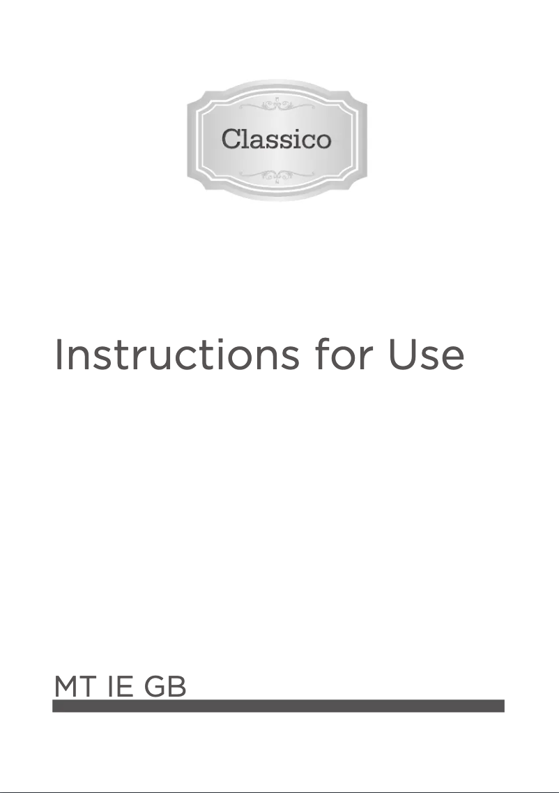 Page n°1 - Guide d'installation Gorenje IC634CLI