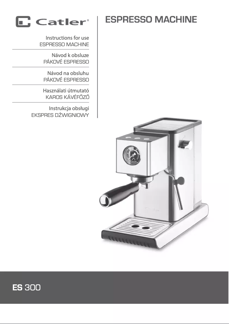 Image de la première page du manuel de l'appareil ES 300