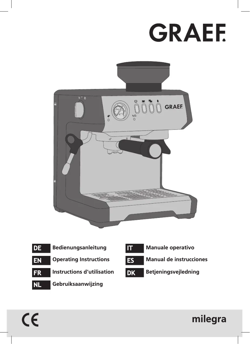 Image de la première page du manuel de l'appareil Milegra
