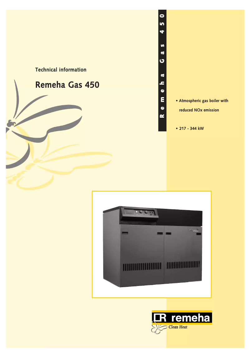 Image de la première page du manuel de l'appareil Gas 450