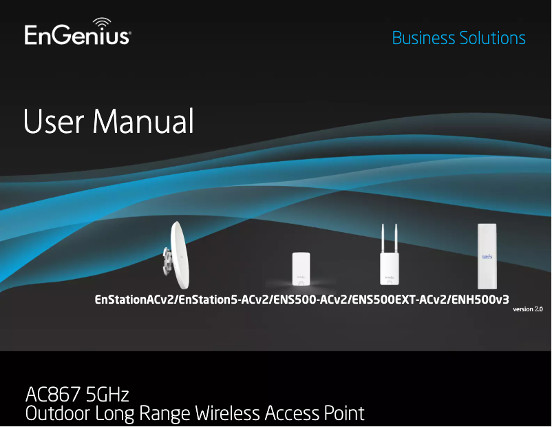 Page 1 de la notice Manuel utilisateur EnGenius AC867