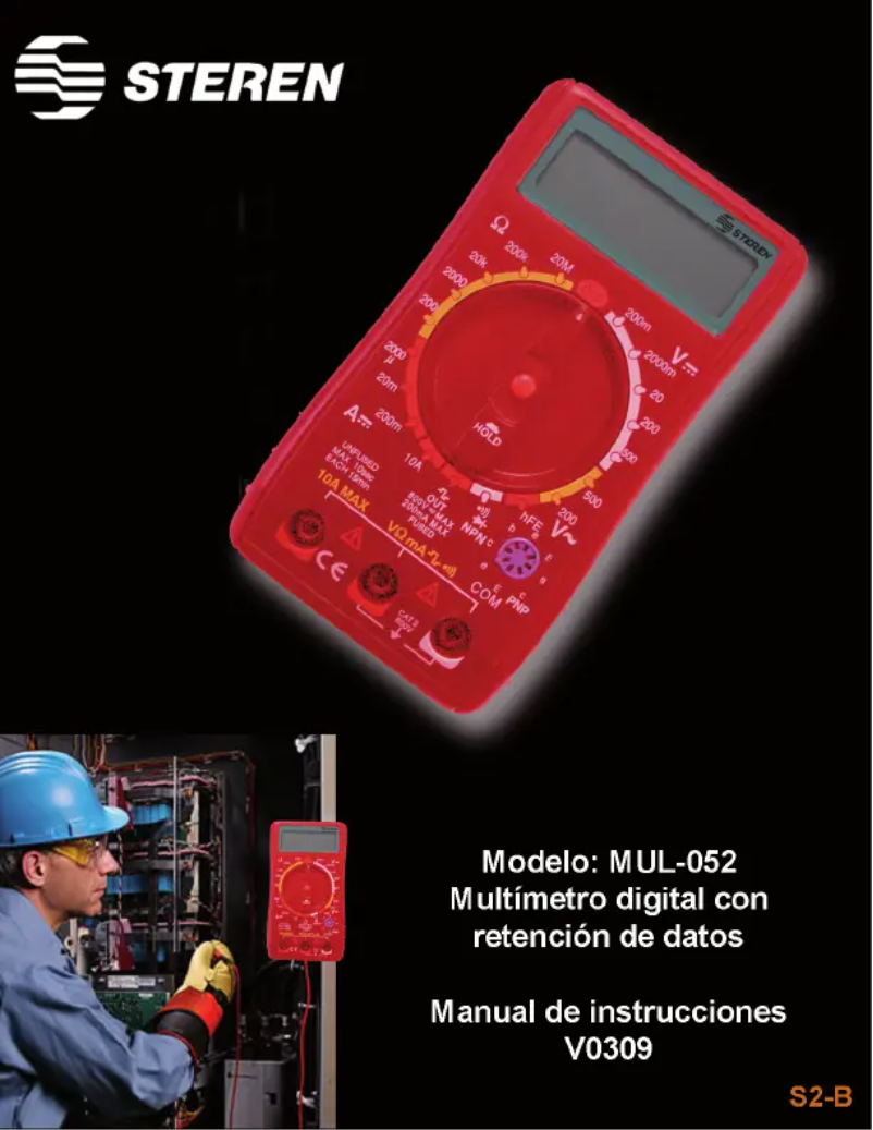 Image de la première page du manuel de l'appareil MUL-052