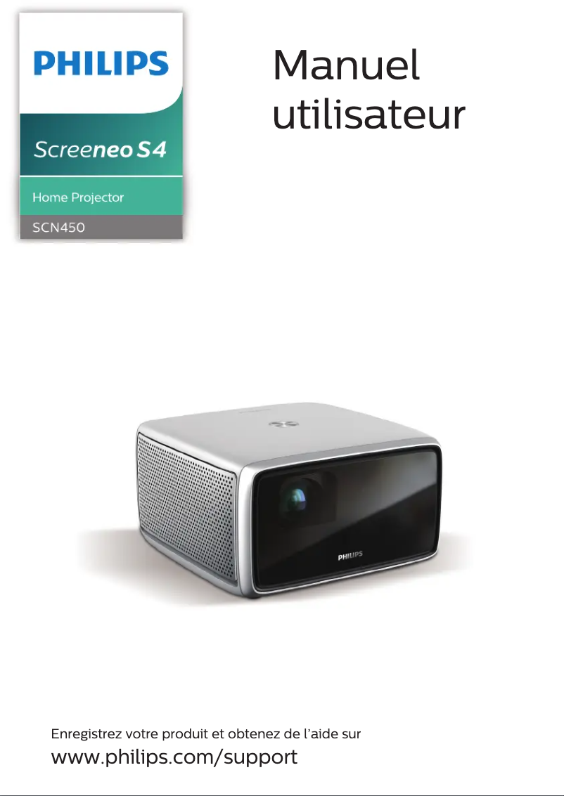 Page 1 de la notice Manuel utilisateur Philips Screeneo S4