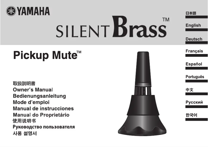 Page n°1 - Manuel utilisateur Yamaha PM6X