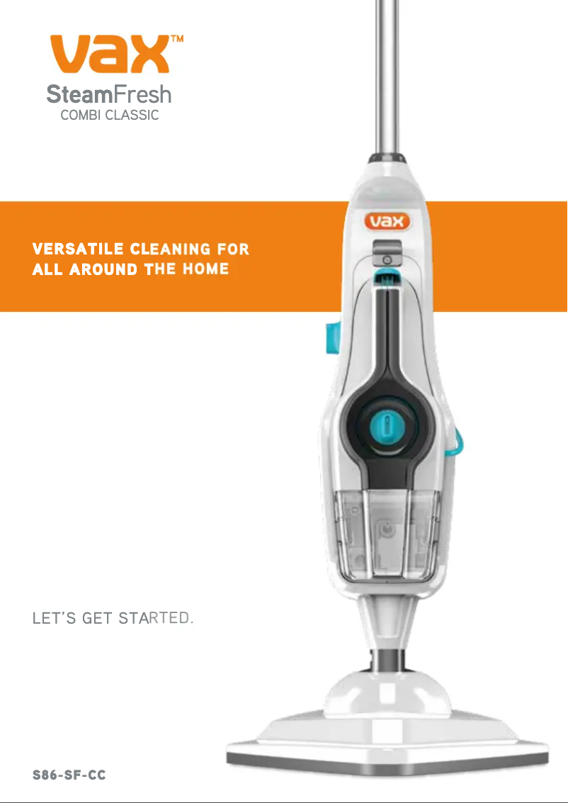 Page n°1 - Manuel utilisateur Vax Steam Steam S86-SF-C
