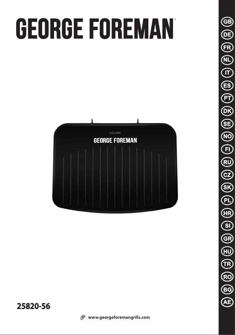 Image de la première page du manuel de l'appareil Fit Grill 25820-56