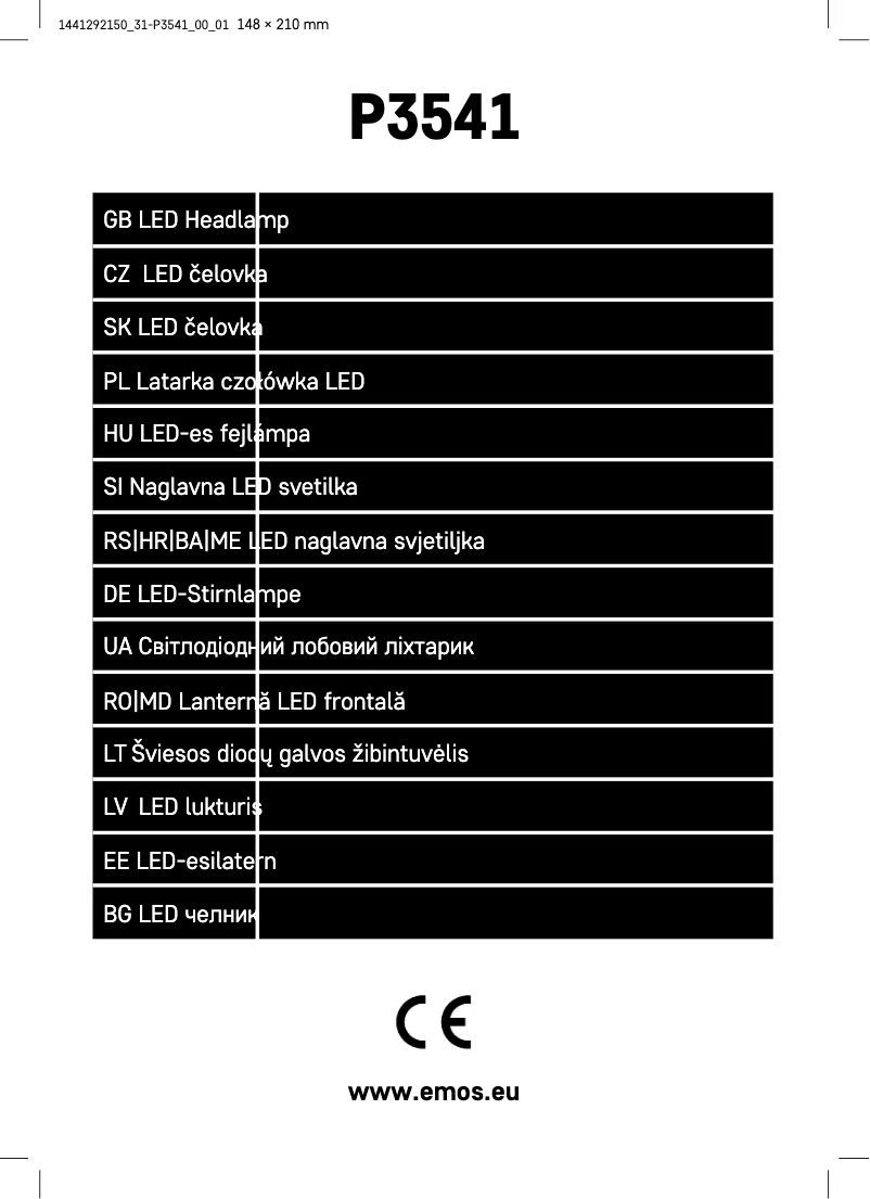 Página 1 del manual Manual de usuario Emos P3541