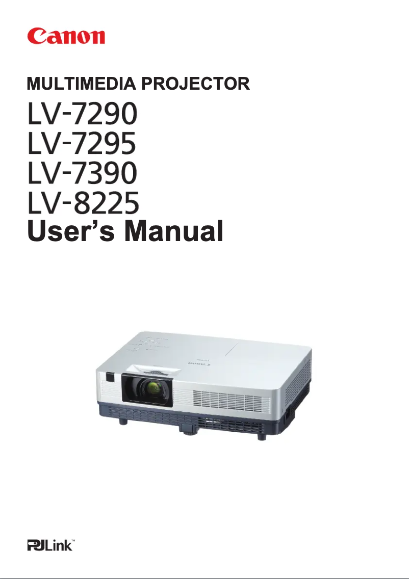 Image de la première page du manuel de l'appareil LV 7295