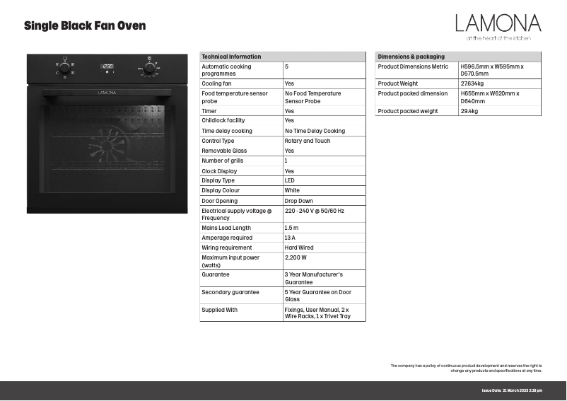 Image de la première page du manuel de l'appareil LAM3414