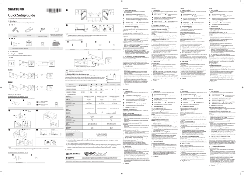 Page n°1 - Manuel utilisateur Samsung HG43EJ690YA