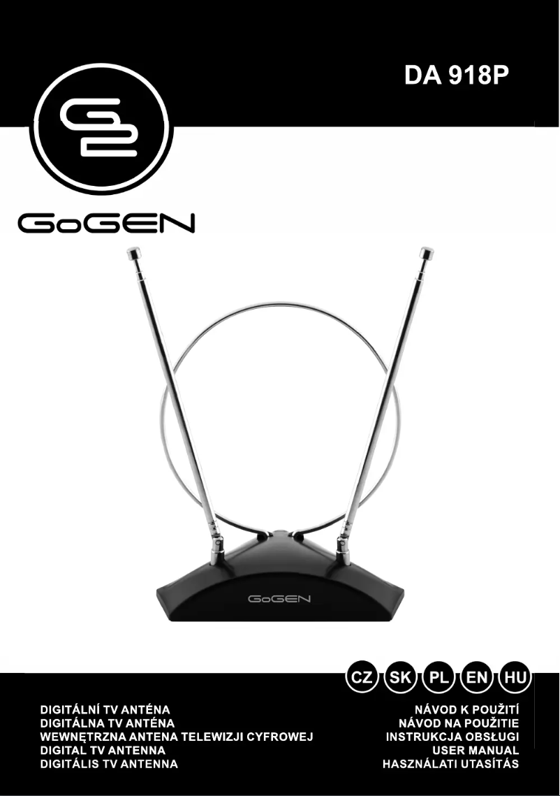 Página 1 del manual Manual de usuario GoGen DA918P