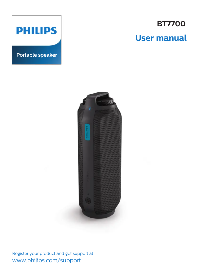 Page n°1 - Manuel utilisateur Philips BT7700B