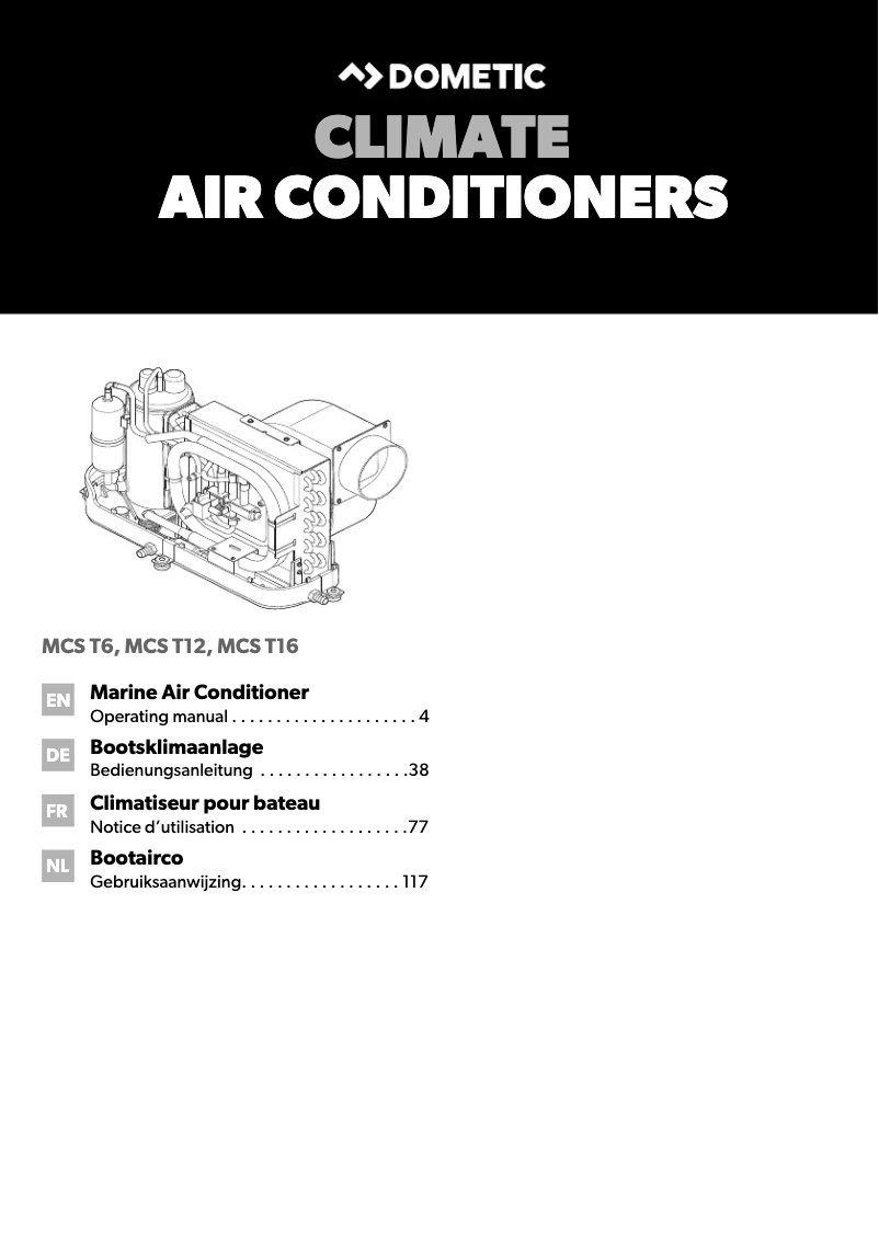 Página 1 del manual Manual de usuario Dometic MCS T16