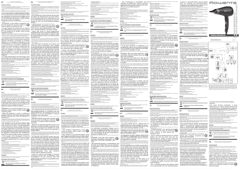 Page 1 de la notice Manuel utilisateur Rowenta Premium Care Silence AC CV7920
