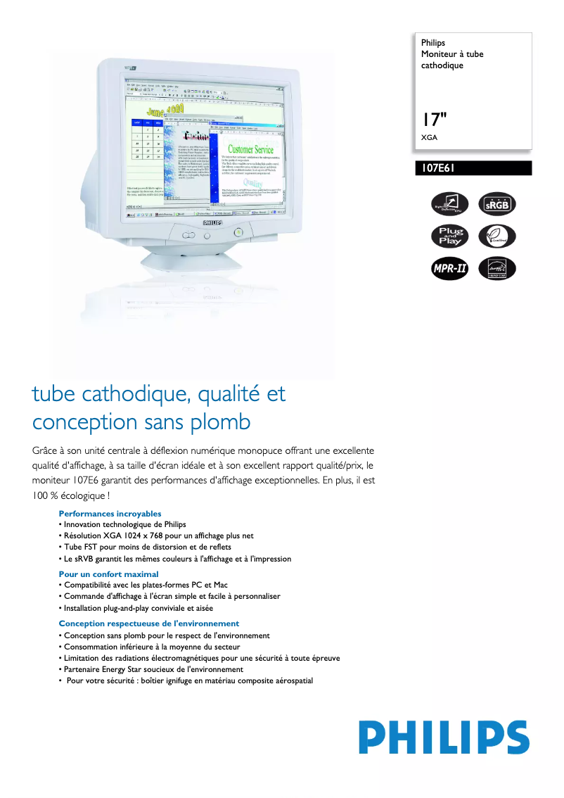 Imagen de la primera página del manual del dispositivo 107E61