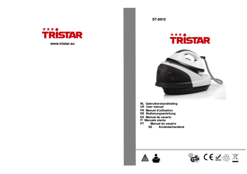 Page 1 de la notice Manuel utilisateur TriStar ST-8910