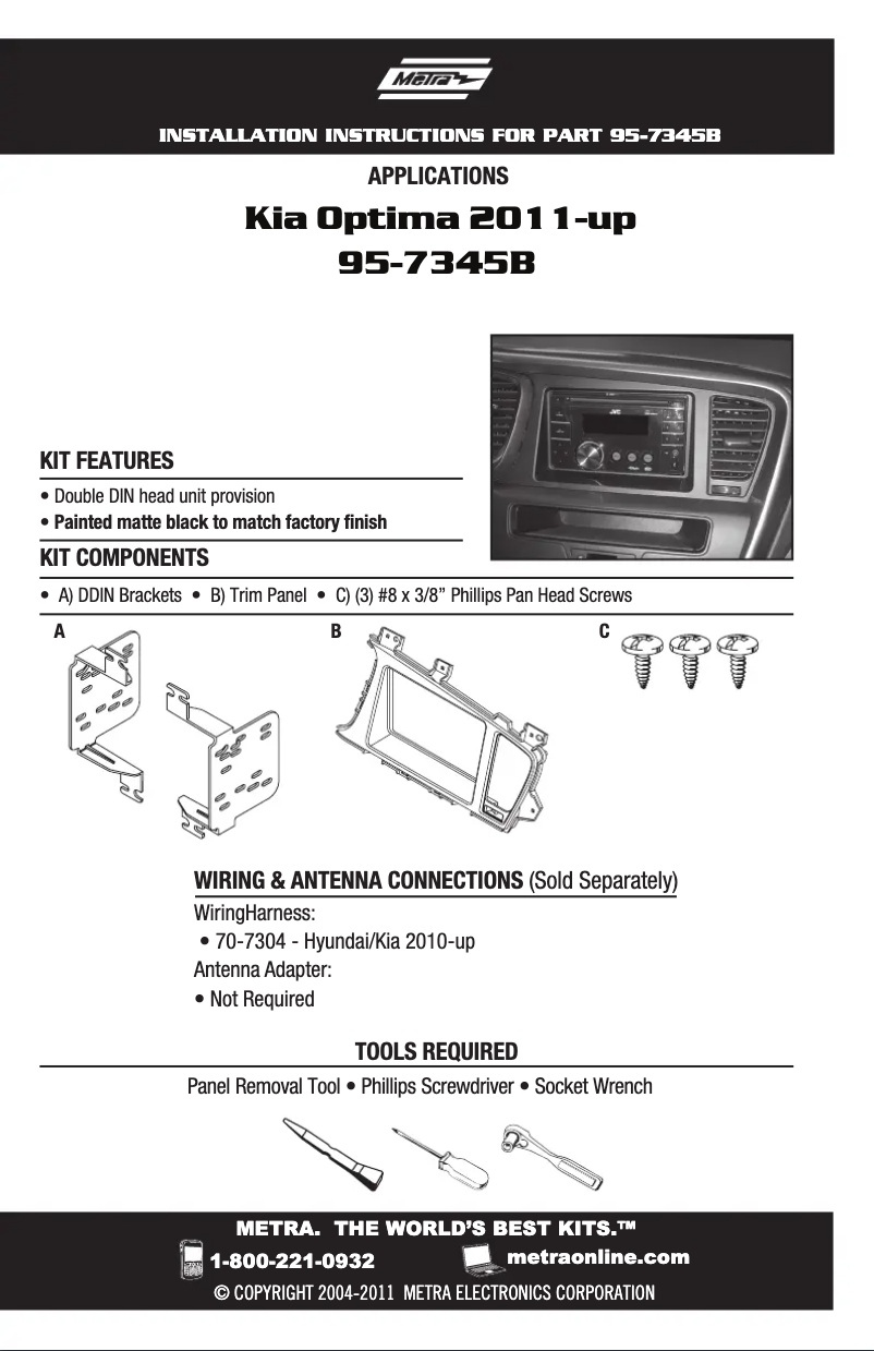 Image de la première page du manuel de l'appareil 95-7345B
