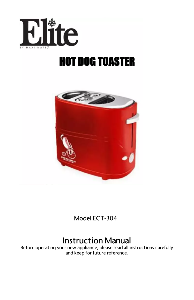 Page 1 de la notice Manuel utilisateur Maxi-Matic ECT-304BL