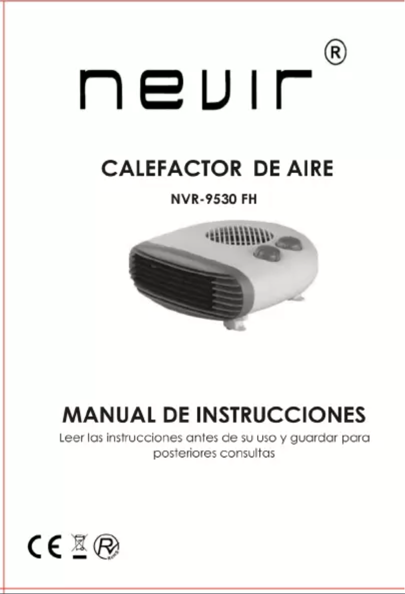 Page n°1 - Manuel utilisateur Nevir NVR-9530 FH