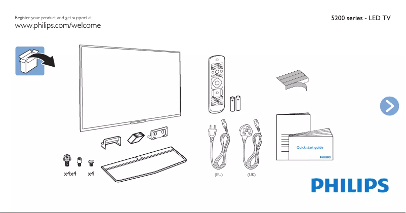 Image de la première page du manuel de l'appareil 42PFH5209